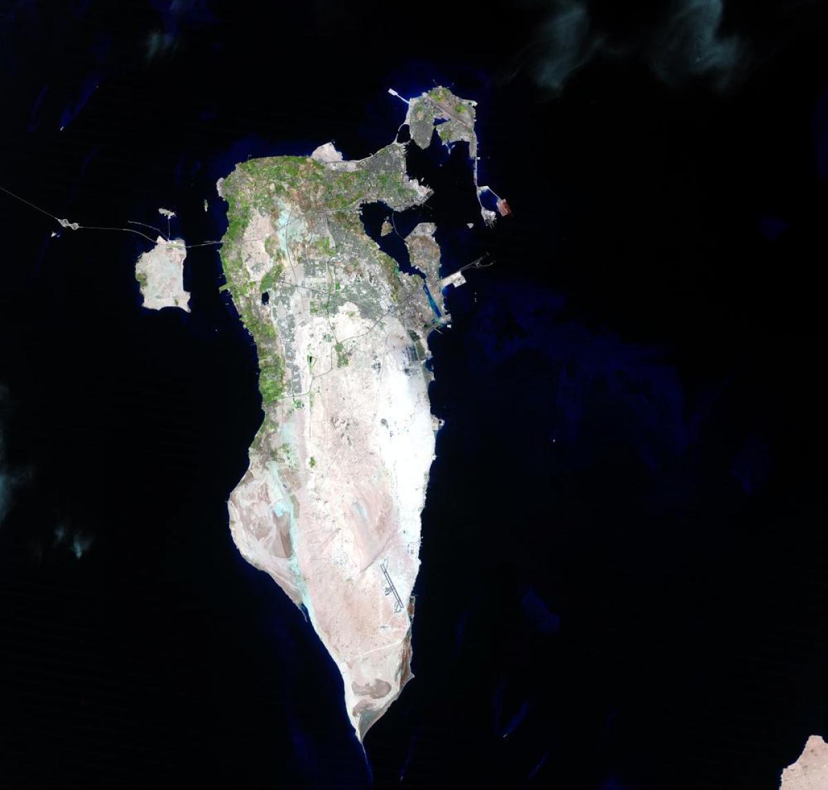 harta Bahrain prin satelit