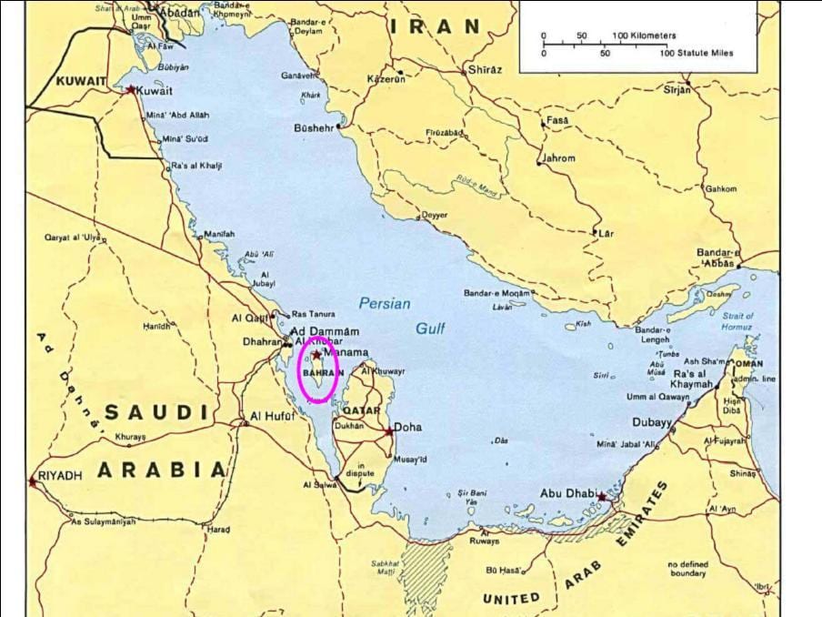 harta insula Bahrain
