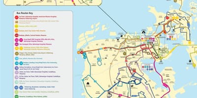 Harta Bahrain autobuz