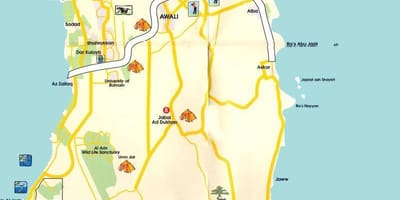 Harta Bahrain turistice