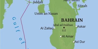 Harta Bahrain pod