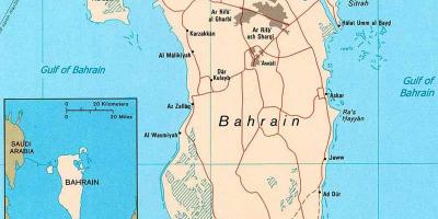 Bahrain drumuri hartă