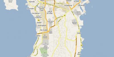 Harta de harta strada din Bahrain